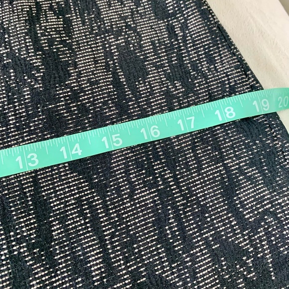 SOLD- Elie Tahari Marina Abstract Gray Jacquard Sheath Orange green Accent Dress - Picture 13 of 16